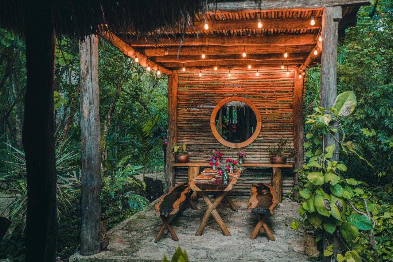 Hostal Madre Tierra Eco Habitat Puerto Morelos Exterior foto