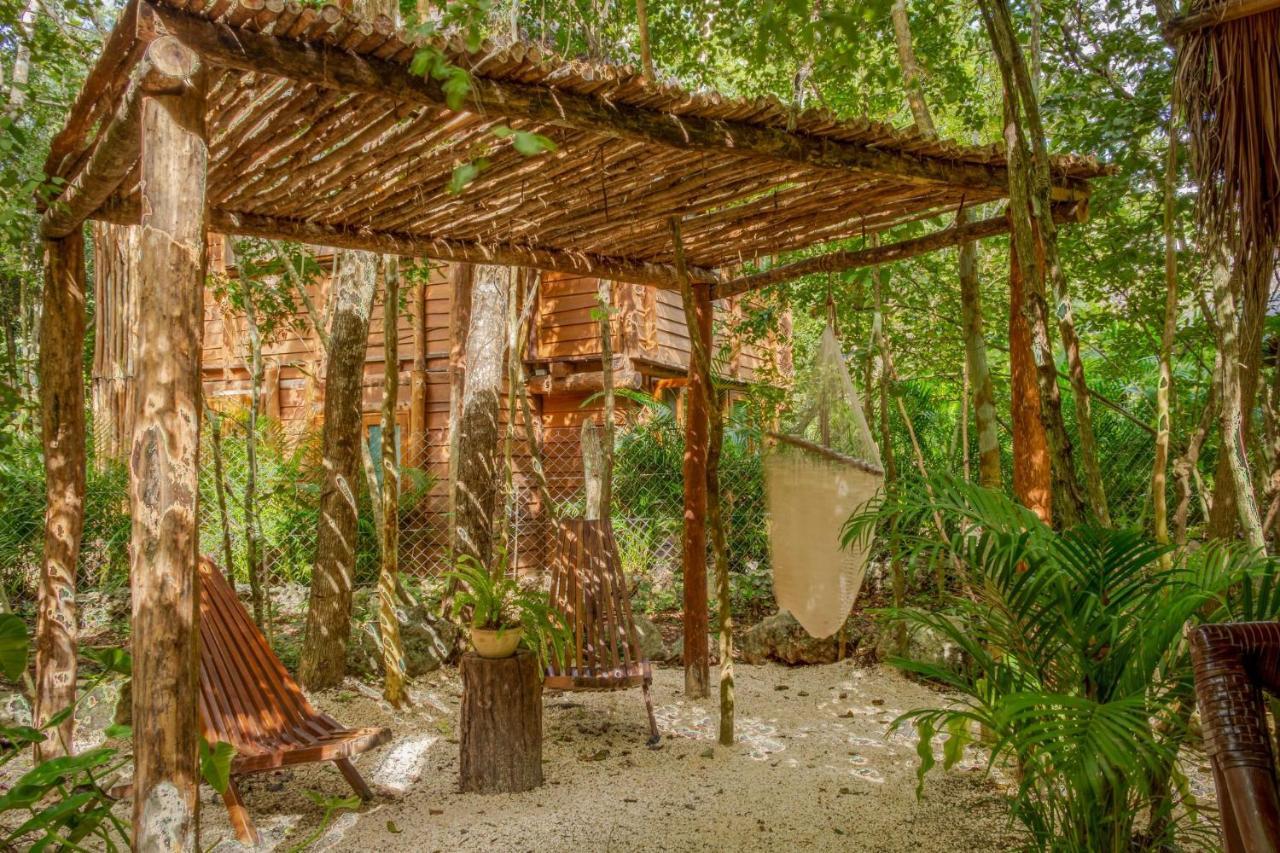 Hostal Madre Tierra Eco Habitat Puerto Morelos Exterior foto