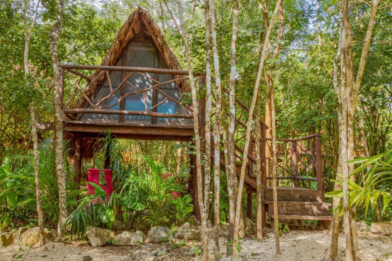 Hostal Madre Tierra Eco Habitat Puerto Morelos Exterior foto