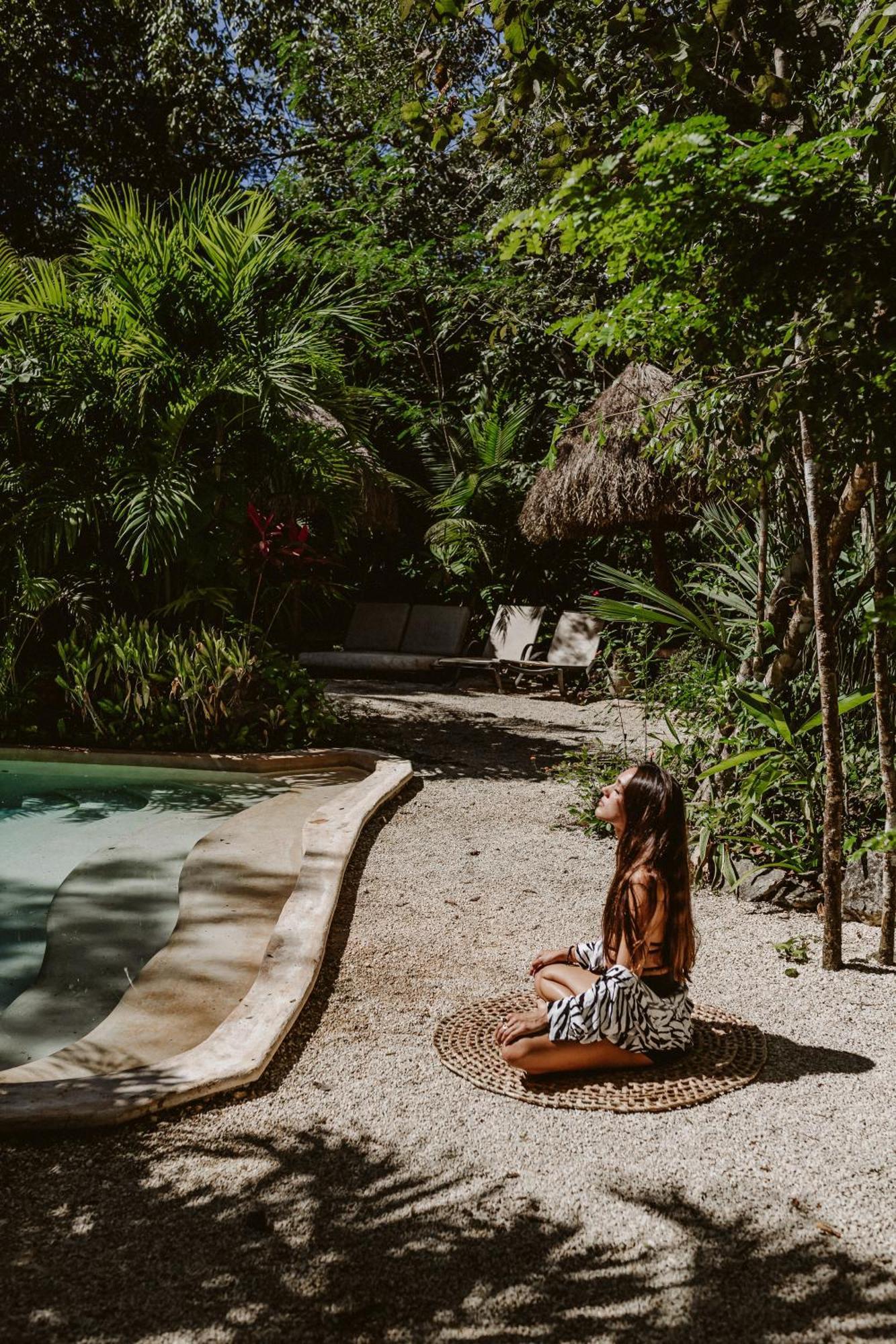 Hostal Madre Tierra Eco Habitat Puerto Morelos Exterior foto