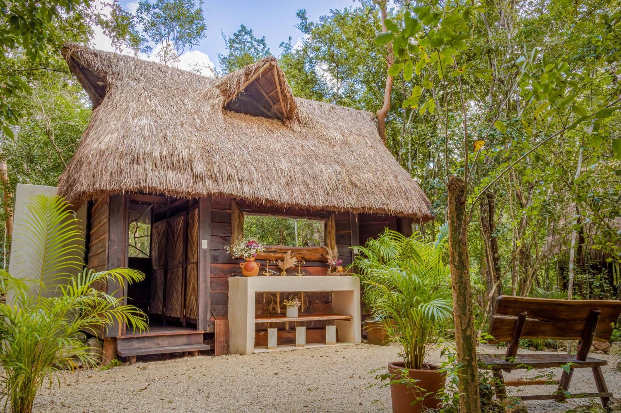 Hostal Madre Tierra Eco Habitat Puerto Morelos Exterior foto